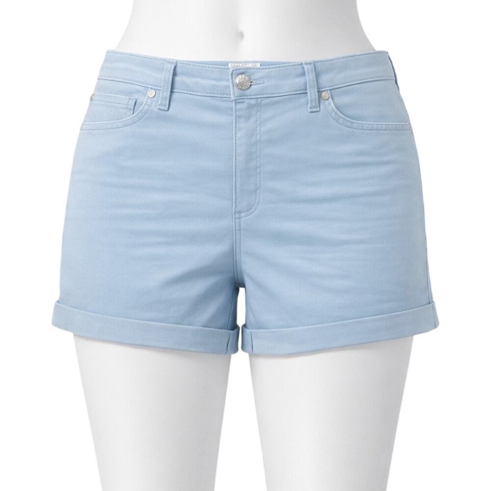 Celebrity Pink Women's Size 16 Short Light Blue Cuffed Denim Shorts